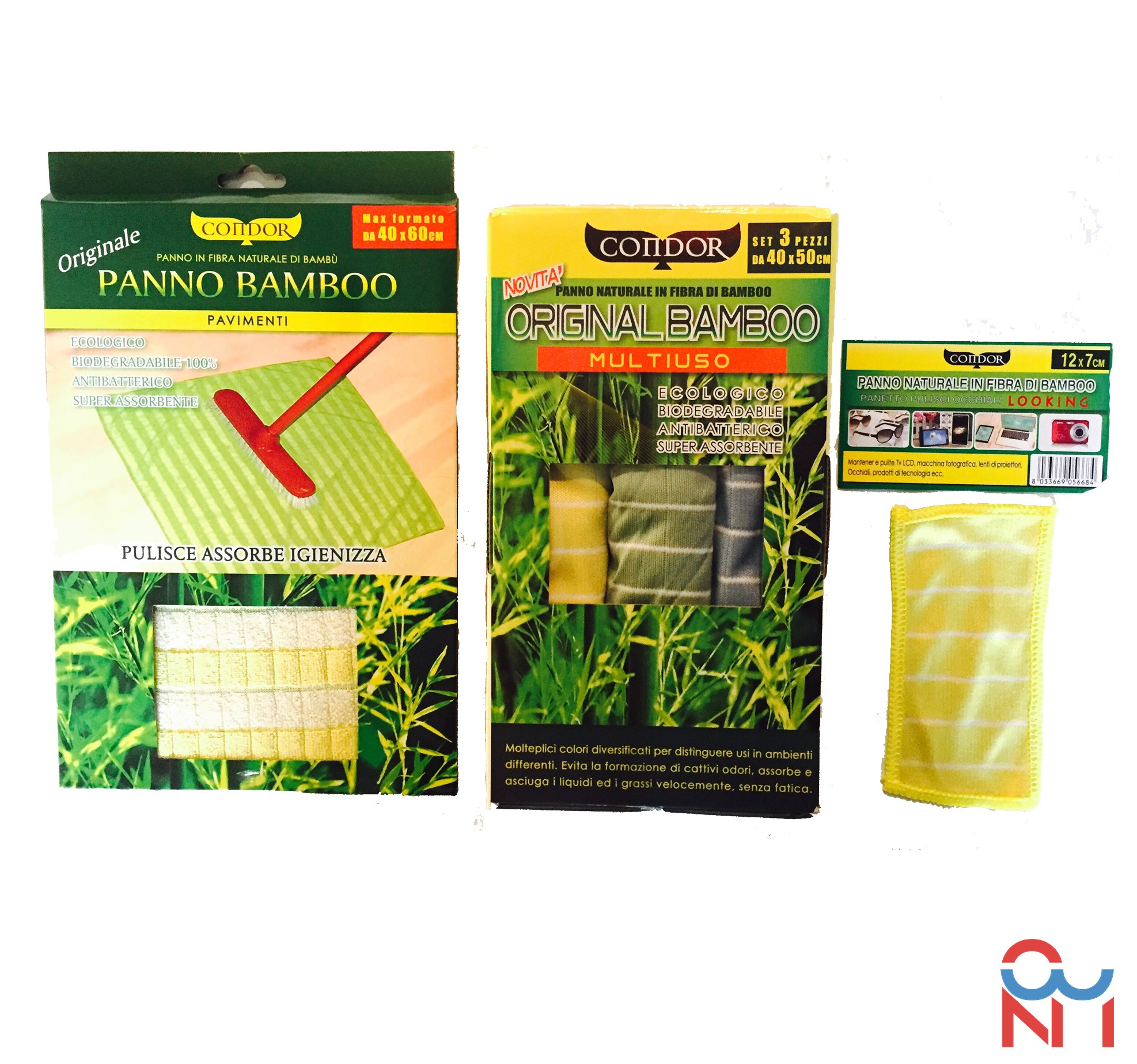 SET ORIGINAL BAMBOO: PANNO + PANNO PAVIMENTI + MINI PANNO OCCHIALI